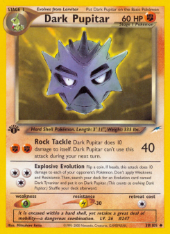 Dark Pupitar - pokemon TCG Card