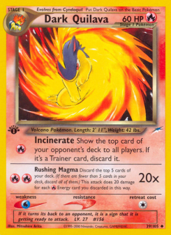 Dark Quilava - pokemon TCG Card