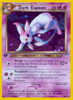 Dark Espeon - pokemon TCG Card