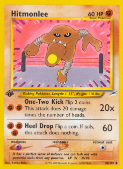 Hitmonlee - pokemon TCG Card