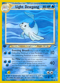 Light Dewgong - pokemon TCG Card