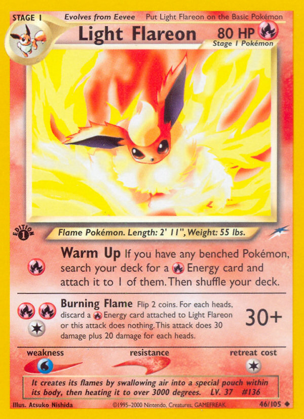 Light Flareon - Pokémon TCG Card