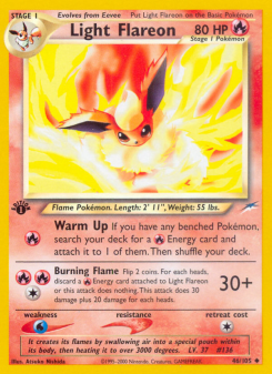 Light Flareon - pokemon TCG Card
