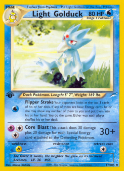 Light Golduck - pokemon TCG Card