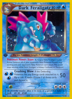 Dark Feraligatr - pokemon TCG Card