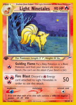 Light Ninetales - pokemon TCG Card