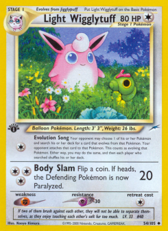 Light Wigglytuff - pokemon TCG Card