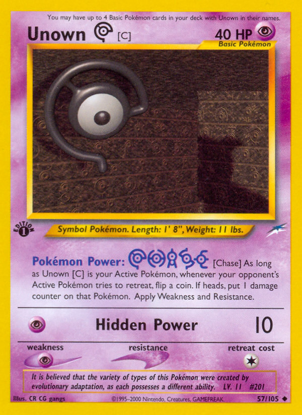 Unown [C] - Pokémon TCG Card