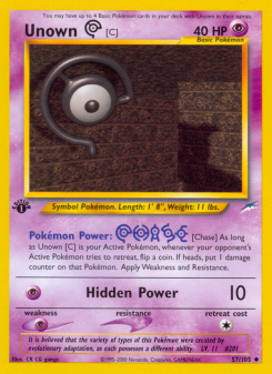 Unown [C] - pokemon TCG Card