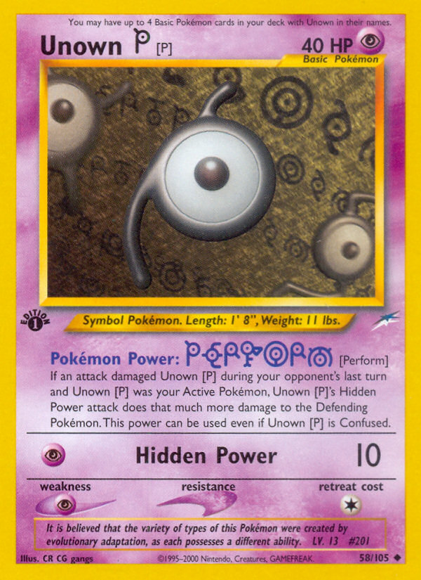 Unown [P] - Pokémon TCG Card