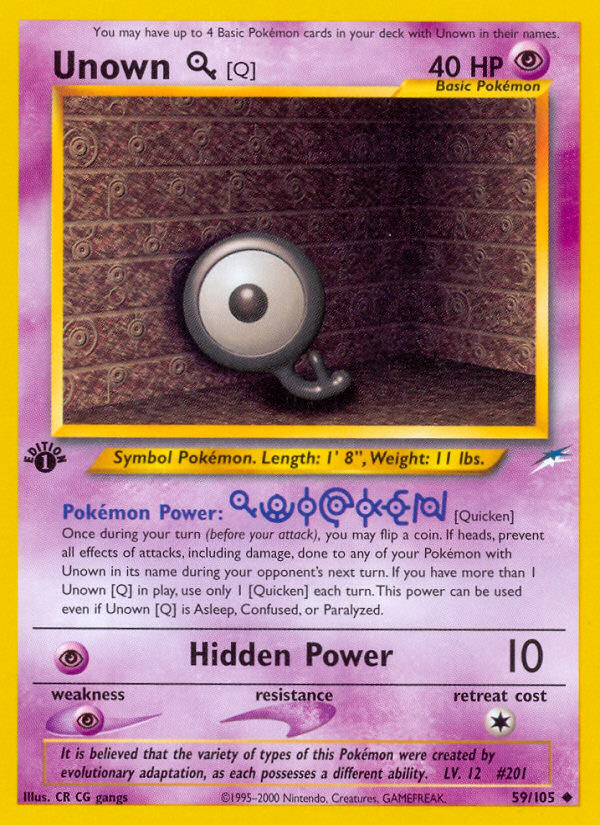 Unown [Q] - Pokémon TCG Card