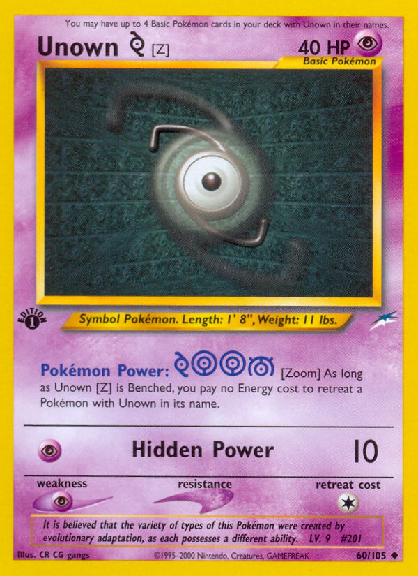Unown [Z] - Pokémon TCG Card