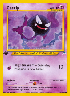 Gastly - pokemon TCG Card