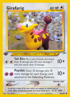 Girafarig - pokemon TCG Card