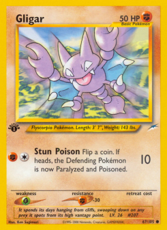 Gligar - pokemon TCG Card
