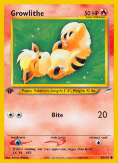 Growlithe - pokemon TCG Card