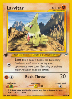 Larvitar - pokemon TCG Card