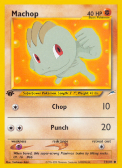 Machop - pokemon TCG Card