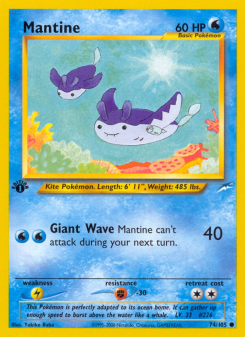 Mantine - pokemon TCG Card