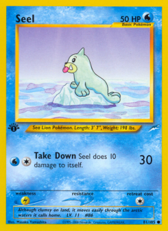 Seel - pokemon TCG Card