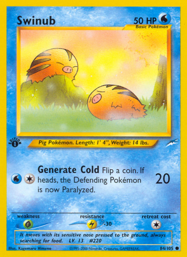 Swinub - Pokémon TCG Card