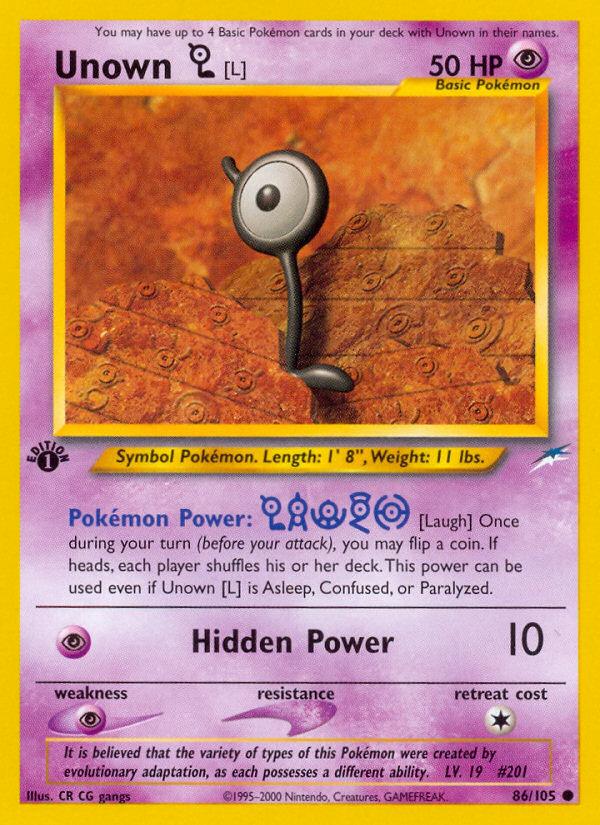 Unown [L] - Pokémon TCG Card
