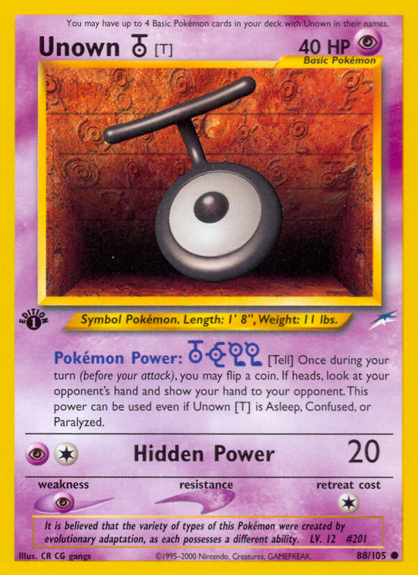 Unown [T] - Pokémon TCG Card
