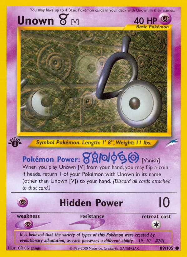 Unown [V] - Pokémon TCG Card