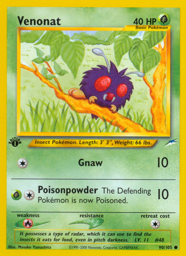 Venonat - Pokémon TCG Card