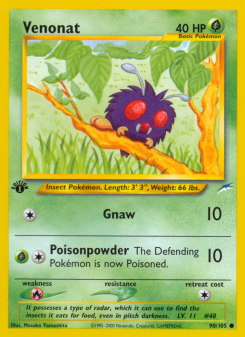Venonat - pokemon TCG Card