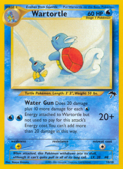 Wartortle - pokemon TCG Card