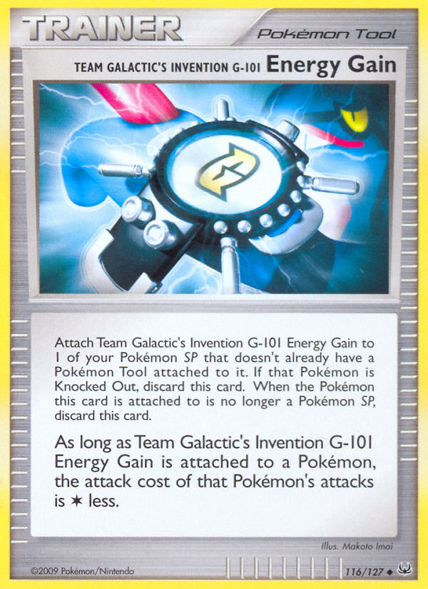 Team Galactic's Invention G-101 Energy Gain - Pokémon TCG Card