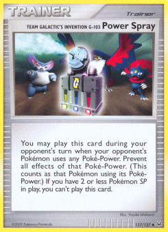 Team Galactic's Invention G-103 Power Spray - pokemon TCG Card