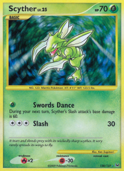 Scyther - pokemon TCG Card