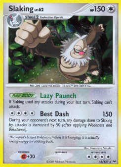 Slaking - pokemon TCG Card