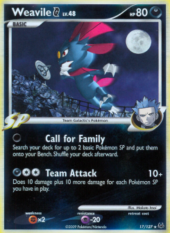 Weavile G - pokemon TCG Card