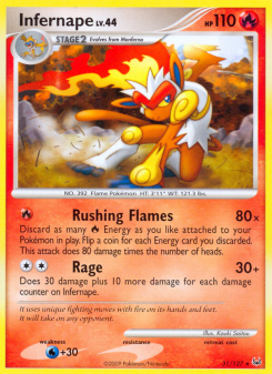 Infernape - pokemon TCG Card