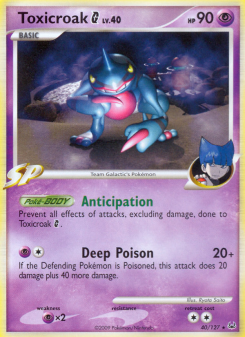 Toxicroak G - pokemon TCG Card