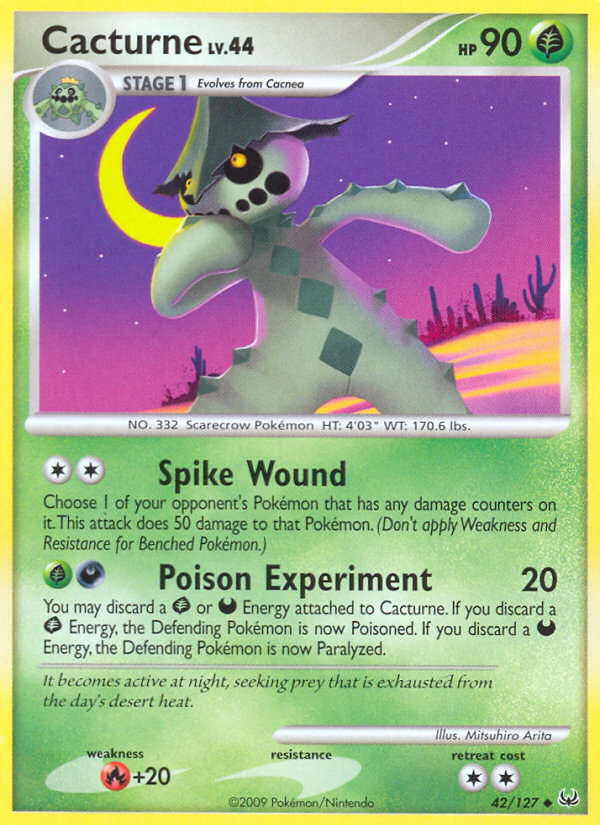 Cacturne - Pokémon TCG Card