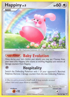 Happiny - pokemon TCG Card