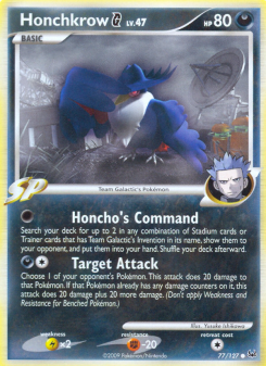 Honchkrow G - pokemon TCG Card