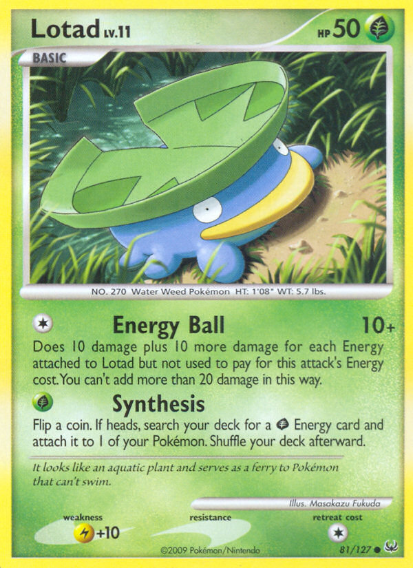 Lotad - Pokémon TCG Card