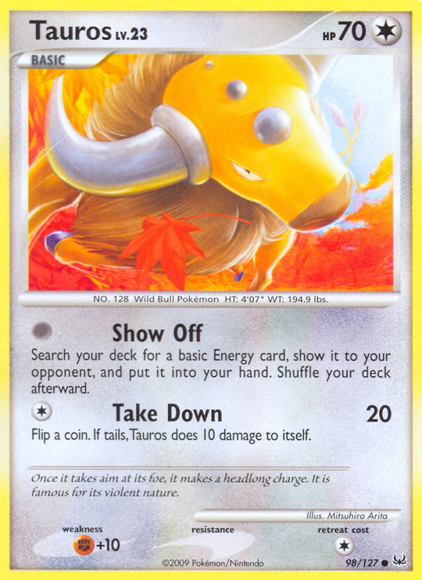 Tauros - Pokémon TCG Card