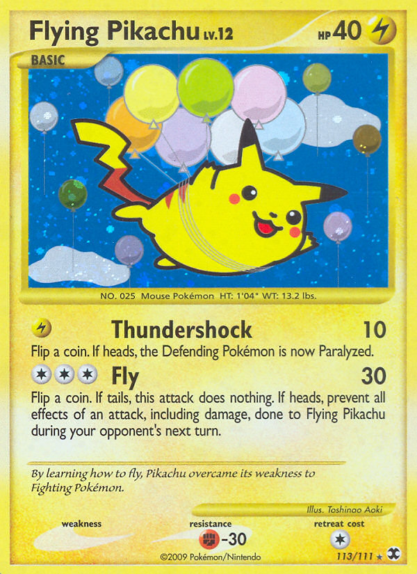 Flying Pikachu - Pokémon TCG Card