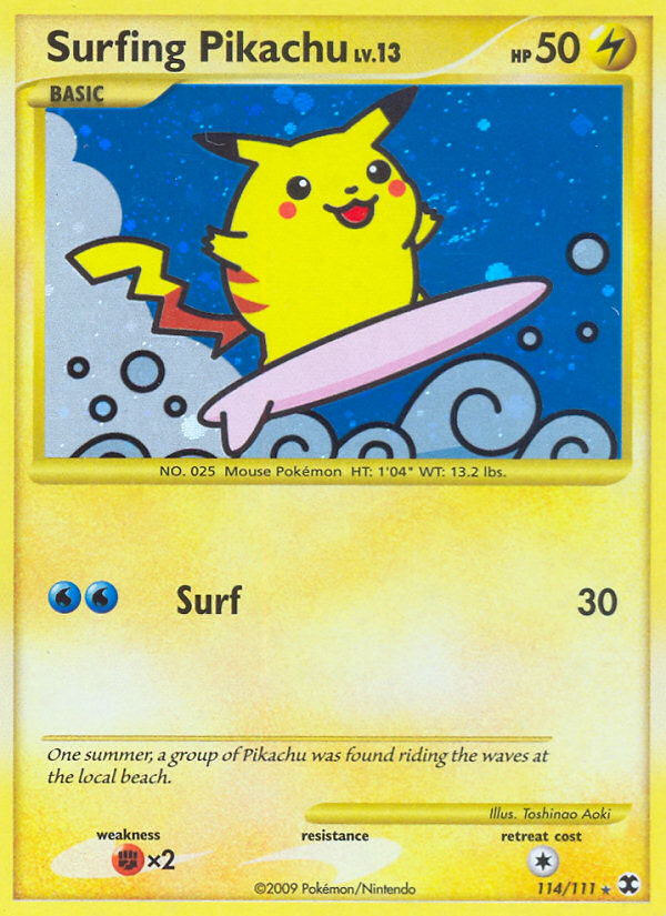 Surfing Pikachu - Pokémon TCG Card