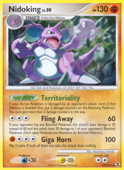 Nidoking - pokemon TCG Card