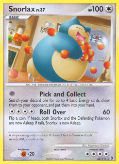 Snorlax - pokemon TCG Card