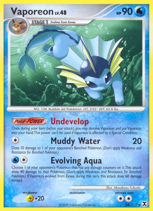 Vaporeon - Pokémon TCG Card