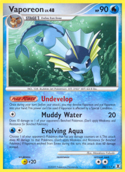Vaporeon - pokemon TCG Card