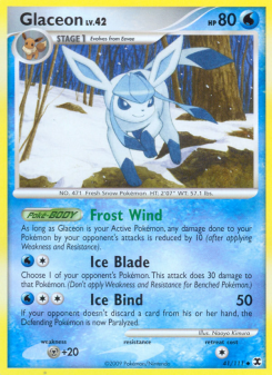 Glaceon - pokemon TCG Card